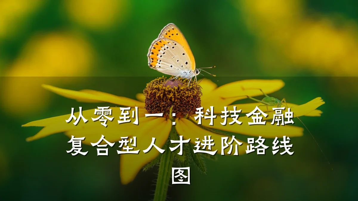 从零到一：科技金融复合型人才进阶路线图