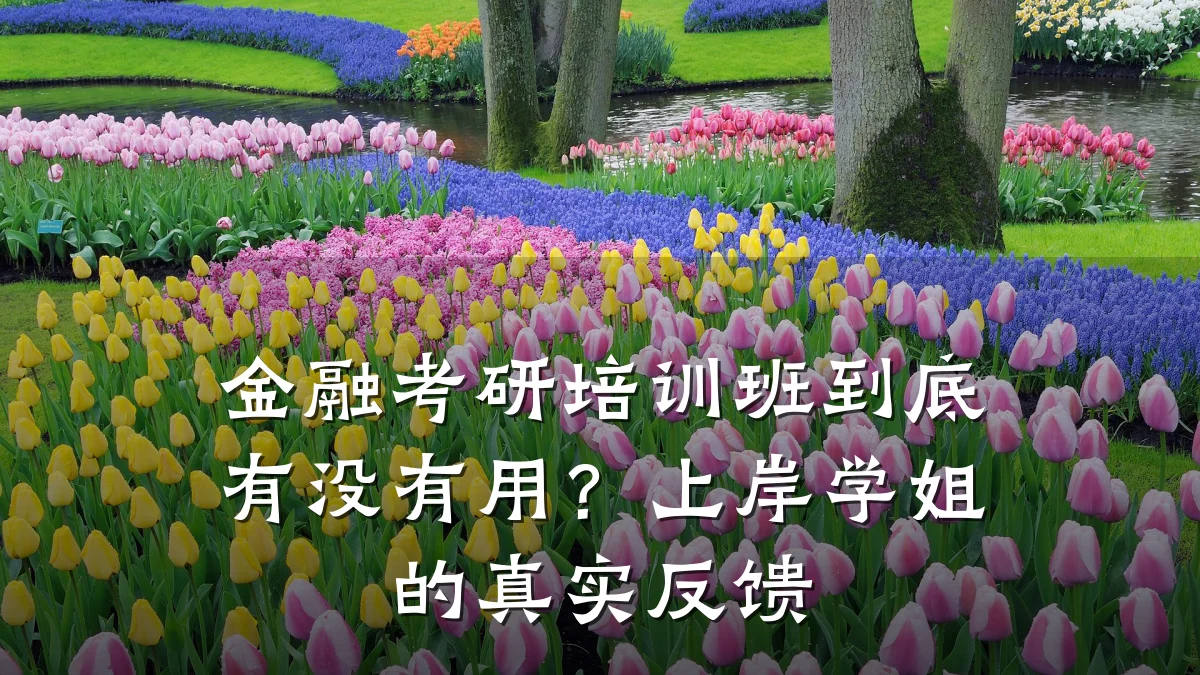 金融考研培训班到底有没有用？上岸学姐的真实反馈