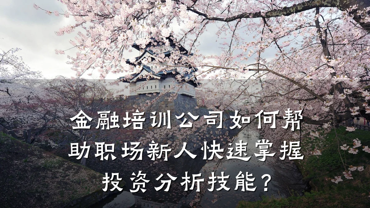 金融培训公司如何帮助职场新人快速掌握投资分析技能？