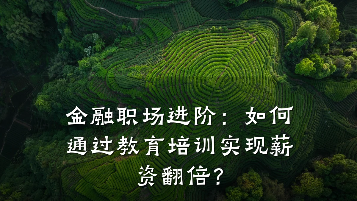金融职场进阶：如何通过教育培训实现薪资翻倍？